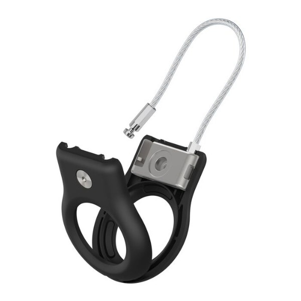 Фото - Чехол для беспроводного маяка Belkin Secure Holder with Wire Cable AirTag, Black (MSC009BTBK)